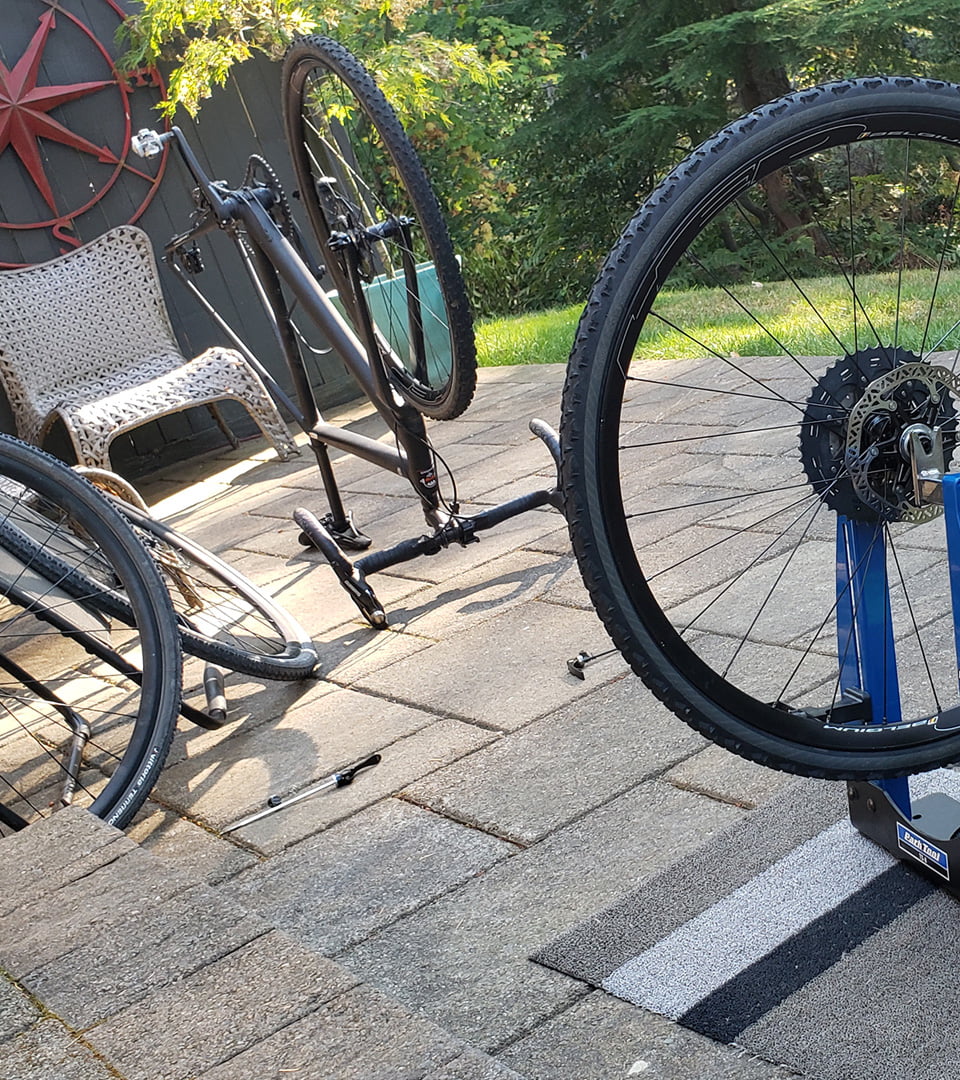 working on your gravel bike