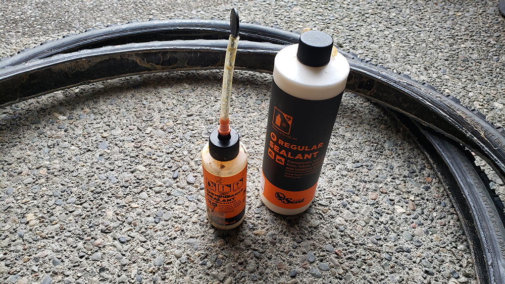 tubeless tires with sealant bottles