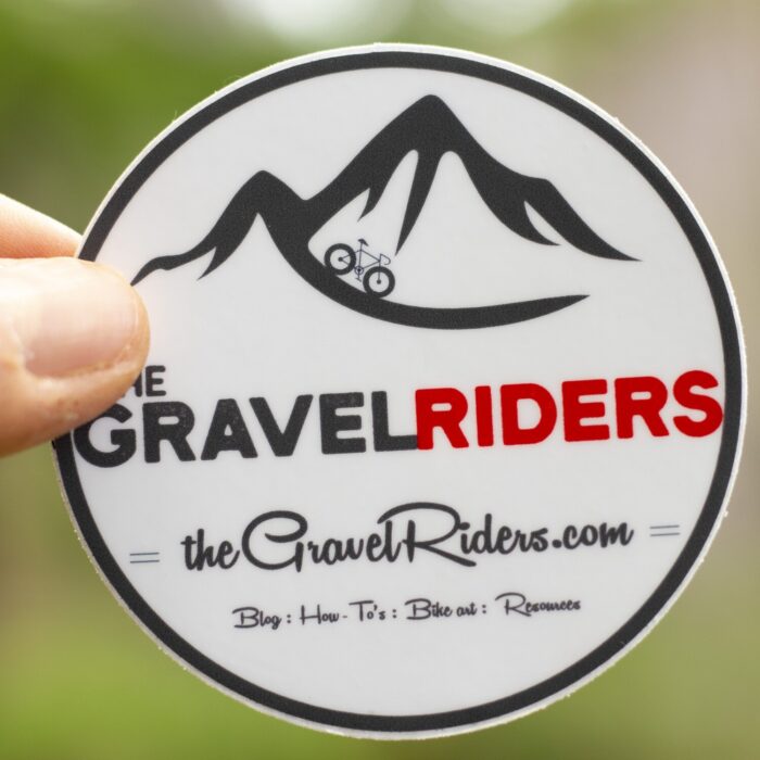 the gravel riders sticker