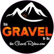 The Gravel Riders logo — Ride Gravel Or Die mountain badge