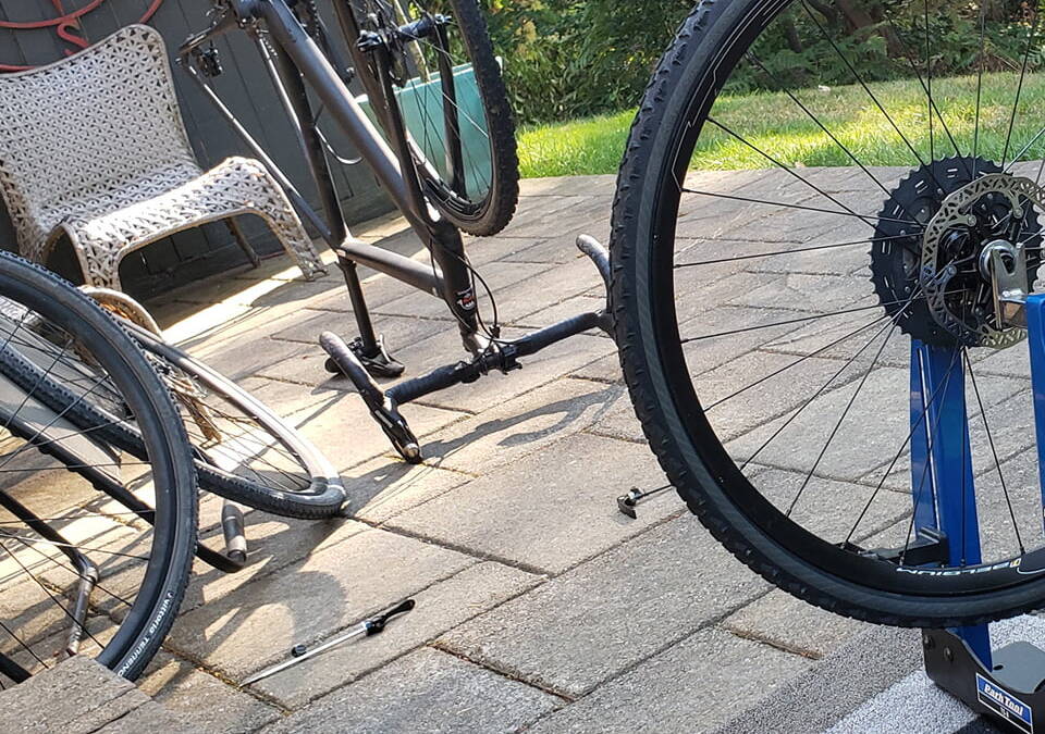 working on your gravel bike