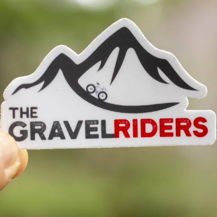 the gravel riders sticker